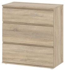 Cassettiera 3 Cassetti Rovere