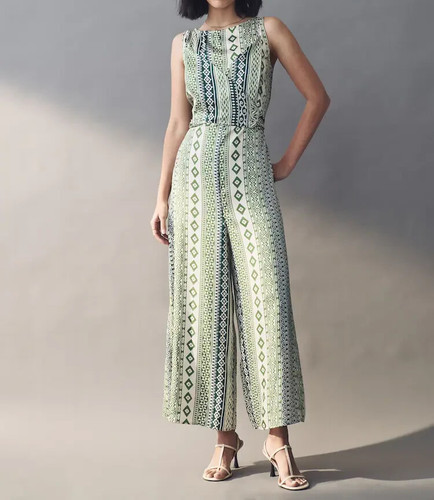 Tuta twill verde stampa - tuta,