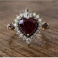 Stunning Heart Cut Garnet Lab