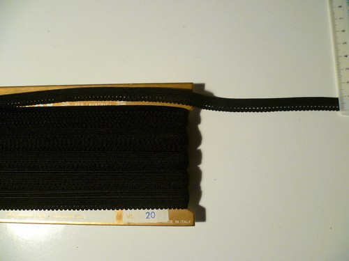 Elastico morbido pizzo nero - elastico,