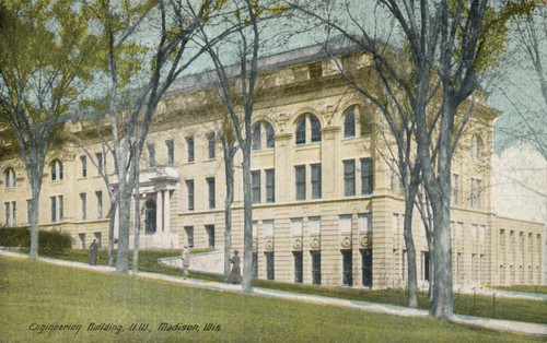 Postcard engineering building - postcard,