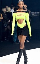 Tuta Mugler X H&M donna verde
