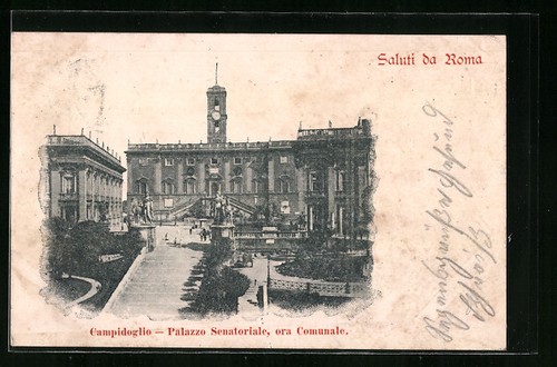 Cartolina roma campidoglio - cartolina,