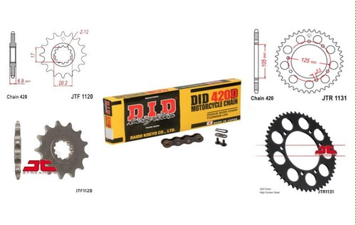 Kit pignone catena rieju - kit,