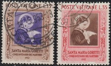 Vaticano 1953 Santa Maria Goretti usato