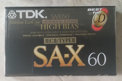 Audiocassetta tdk 60 - sa-x,