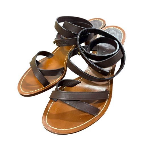 Chanel ankle strap sandals - chanel,