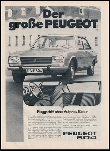 Peugeot 504 pubblicità - peugeot,
