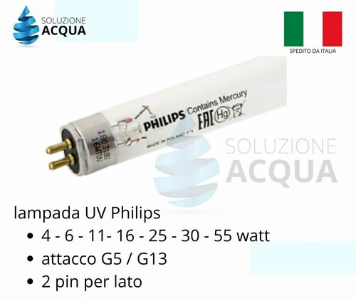 Lampada philips attacco - uv,