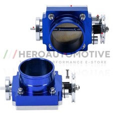 Valvola a Farfalla Maggiorata 70MM, Anodizzato Blu, Universale CNC Throttle