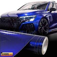 Pellicola adesiva Blu Notte metallizzato lucido car wrapping wrap auto moto