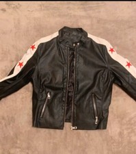Giacca / Giubbotto eco pelle nera tg. S (40/42) con stelline