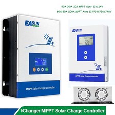 Regolatore di carica solare 20A-100A MPPT per pannello solare 12V 24V 36V 48V controller fotovoltaico