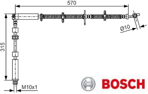 Tubo freno bosch - bosch, 1987481a63