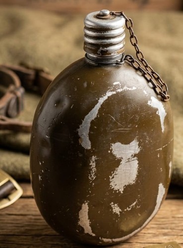 Borraccia militare vintage - borraccia,