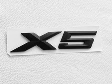 Emblema X5 Negro Mate Letras