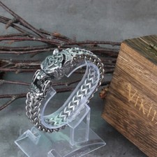Bracciale testa orso vichingo - bracciale,