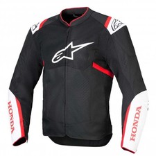 Giacca Alpinestars Uomo HONDA - T-SPS Air V2 Textile (Nero/Bianco/Rosso Luminoso)