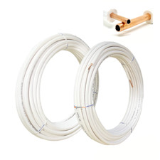 KIT TUBO RAME PER CLIMATIZZATORE COPPIA DA 1/4 E 3/8 SET DA 5-10-15-20-25-50 M
