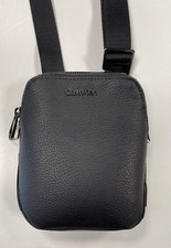 CALVIN KLEIN CK DIAGONAL REPORTER BORSA A TRACOLLA UOMO NERA COME NUOVA 18x15x5