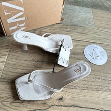 Zara Square Today White Heels