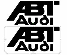 2 STICKERS AUDI ABT /FUN/