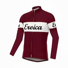Maglia ciclismo invernale Eroica felpata abbigliamento bici MTB