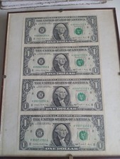 Raro foglio banconote un - foglio,