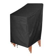 Copertura Sedie Mobili da Giardino 70x85x110 Telo Impermeabile Tessuto nero 4604