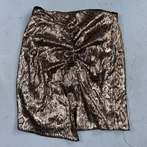Minigonna zara donna oro - minigonna,