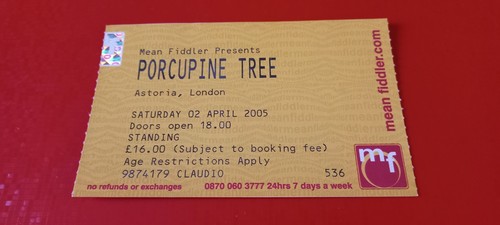 Biglietto porcupine astoria - biglietto,