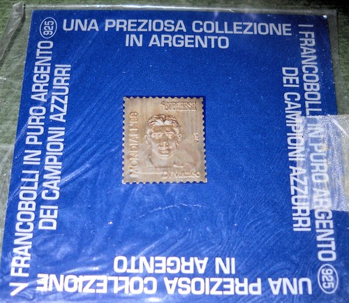 Francobollo argento 925 - francobollo,