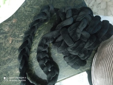 borsa nera artigianale in fettucce