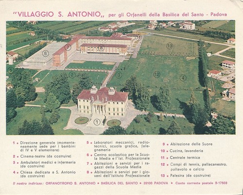 Vecchia cartolina villaggio - vecchia,