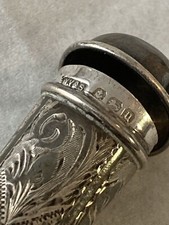 Antique 1919 Sterling Silver Cigar Holder fob -perfect  gr. 7.6