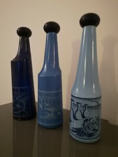 Salvador Dalì trittico di bottiglie rosso antico 1 2 3 bottiglia VINTAGE 1970