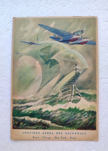 Cartolina crociera aerea - cartolina,