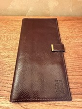 Portafoglio Documenti Vintage Sveriges Riksbank Pelle Memorabilia UE 2001 Presidenza