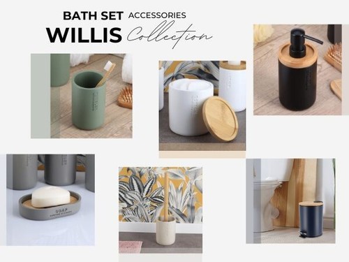 Accessori bagno con accenti - bagno,