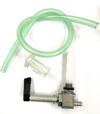 RUBINETTO BENZINA CICLOMOTORI ATALA RIZZATO (ASTA 27 mm) COMPLETO TUBO E FILTRO