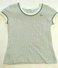 t shirt maglia maglietta girocollo m/c lacoste vintage anni '70 donna tennis