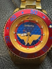  Orologio unisex automatico Invicta DC Comics Wonder Woman - 38 mm, oro