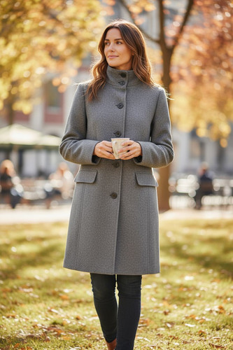 Cappotto lana donna con - cappotto,