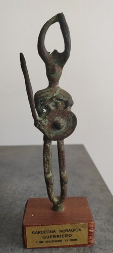 Bronzetto nuragico guerriero - bronzetto, nuragico guerriero