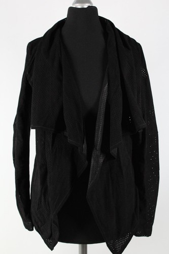 Gilet pelle nero fornarina - gilet, in