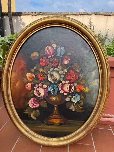 Antico dipinto ovale - antico,