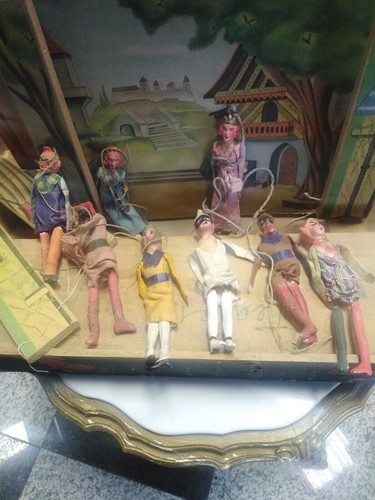 Teatrino marionette vintage - teatrino,