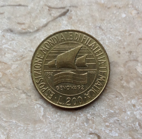 200 lire esposizione filatelia - lire,