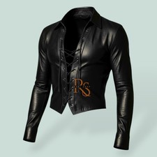 Camicia uomo gay vera pelle di