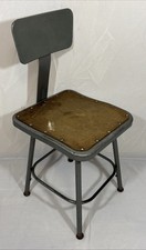 Sgabello industriale vintage